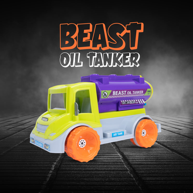 FLYI’s Friction Powered Beast Oil Tanker Truck Toy - 2+ Years Engaging Activity Toys for Kids