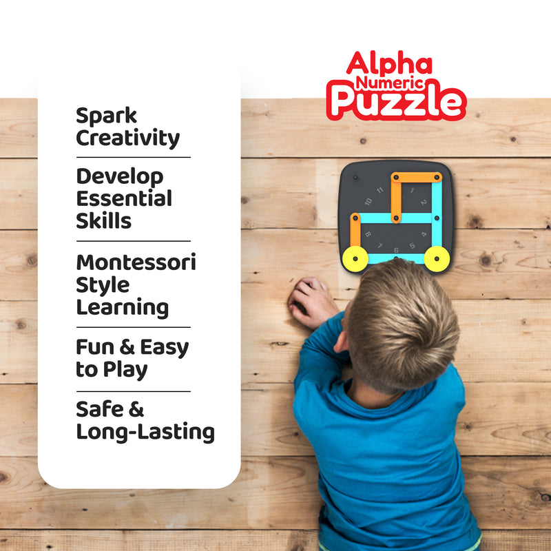 Alpha Numeric Puzzle - Educational Toys for Two Year Olds | FLYI