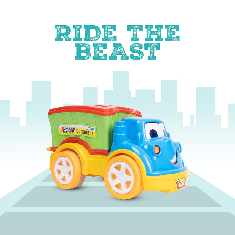 FLYI’s Friction Powered Beast Container Truck Toy for Kids for Ages 2+ Years