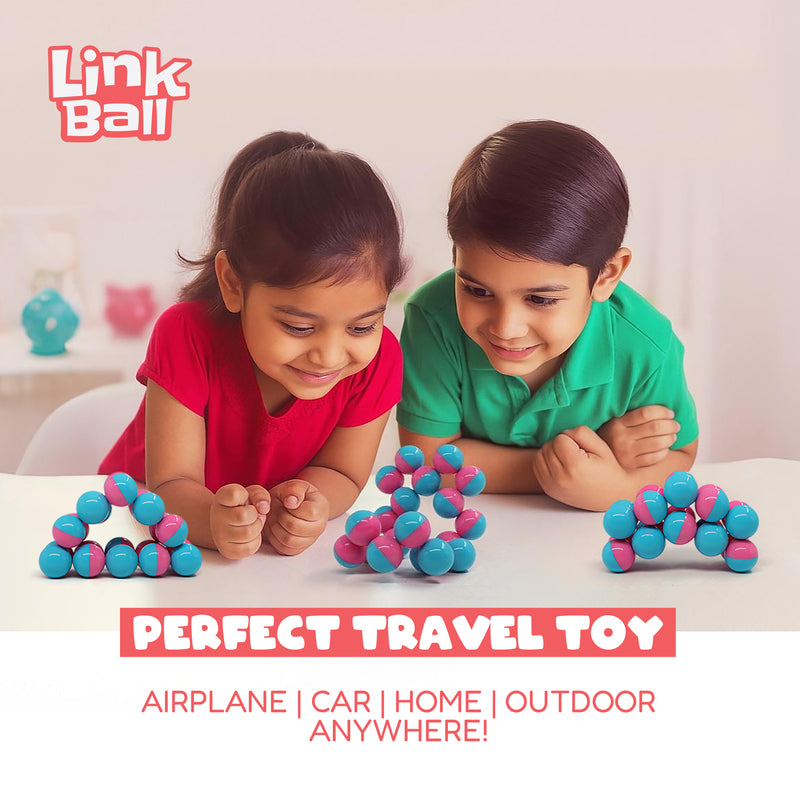Flyi Link Ball Toy for Kids | 20 PCS Travel-Friendly Learning Set