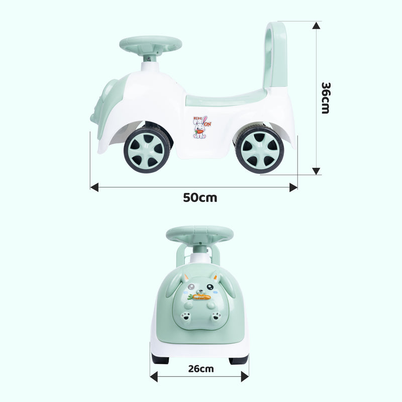 FLYI Dash Rabbit Ride On Toy for Kids with Music and Lights