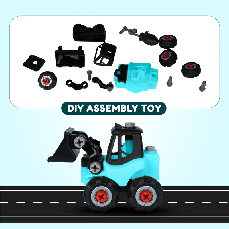 Junior Engineer JCB - Construction DIY set for kids (Note: Product will be dispatched in a random available color)