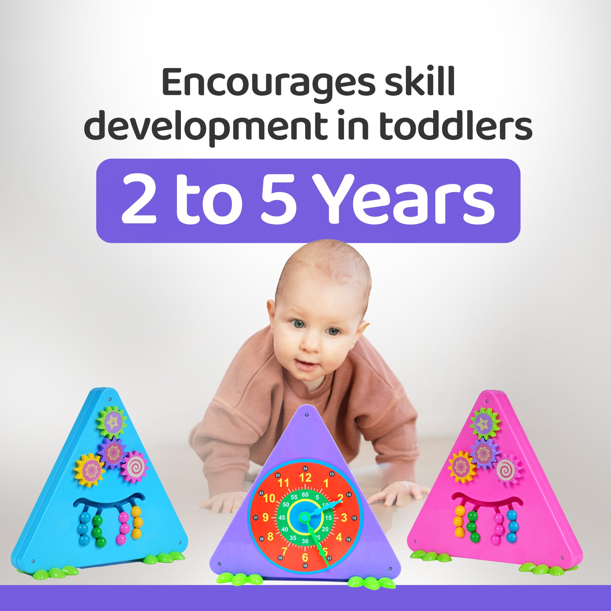 Activity Triangle Toy Educational Toys for Preschoolers FLYI