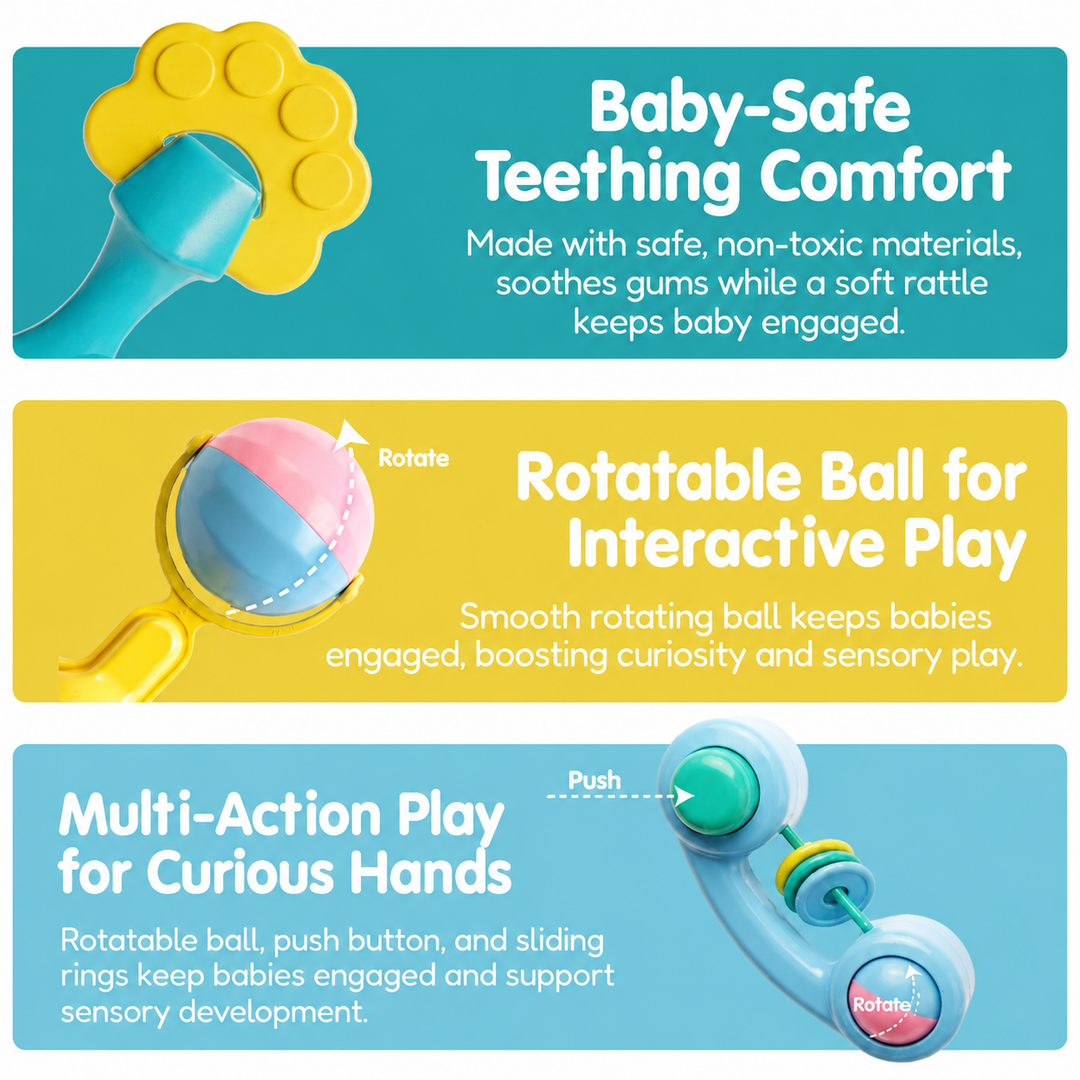 6-Piece Gift Rattle Set
