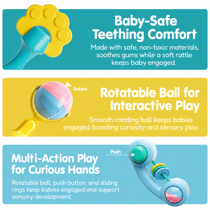 6-Piece Gift Rattle Set