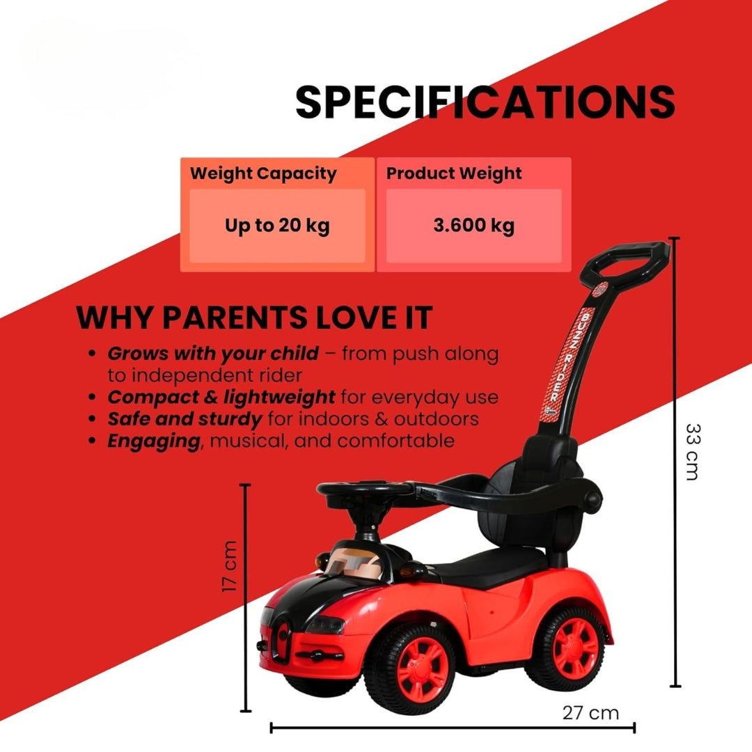 Flyi Buzz Rider Plus Car for Kids