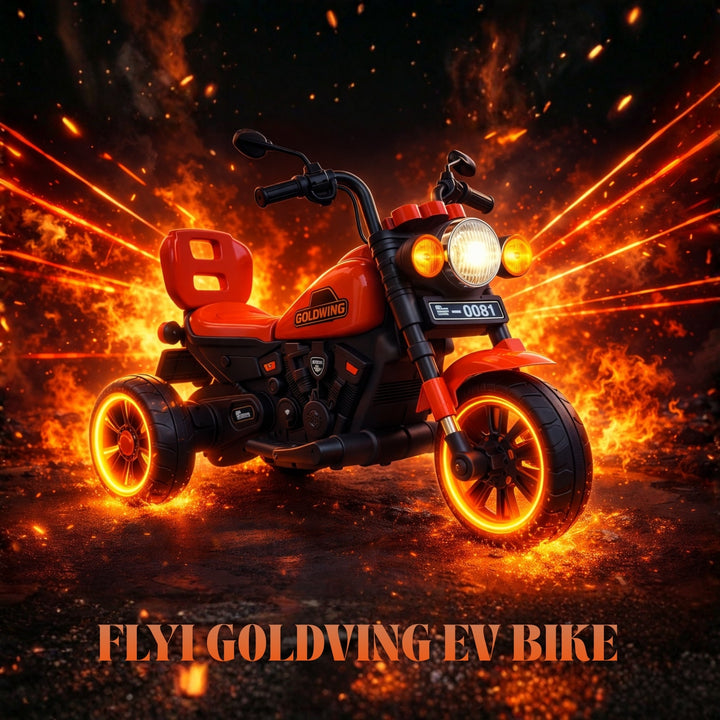 Flyi EV GoldVing Kids Electric Ride-On Bike (RED)