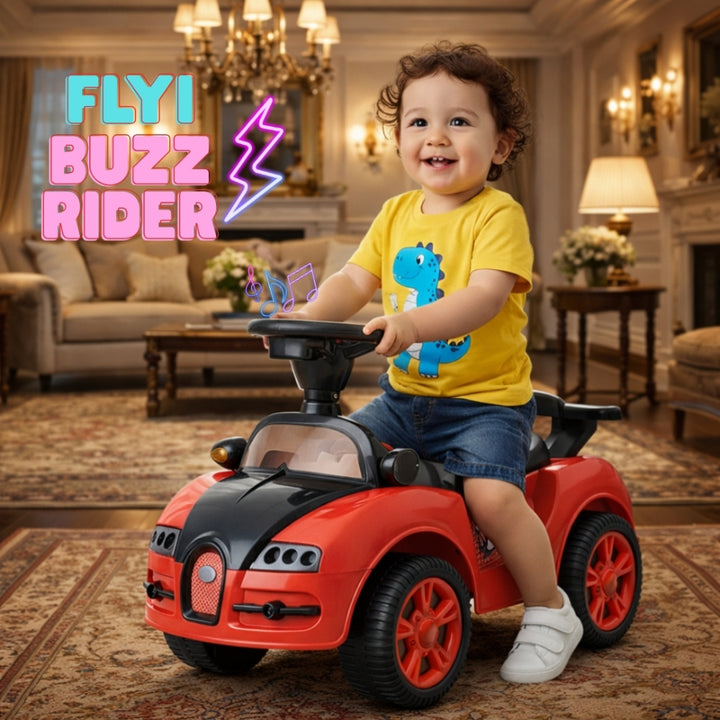 Flyi Buzz Rider for kids with light & music (Non Battery operated Ride On)