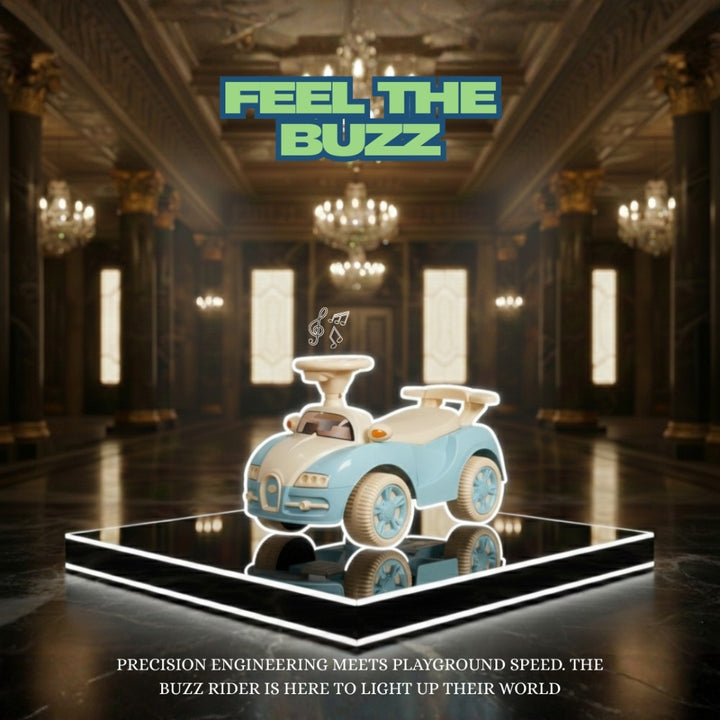 Flyi Buzz Rider for kids with light & music (Non Battery operated Ride On)