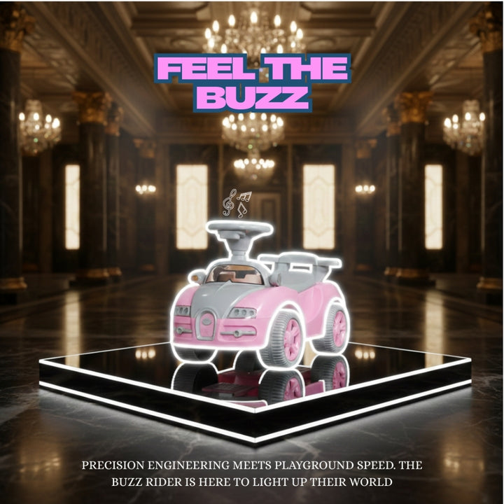 Flyi Buzz Rider for kids with light & music (Non Battery operated Ride On)