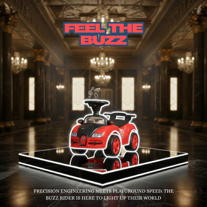 Flyi Buzz Rider for kids with light & music (Non Battery operated Ride On)