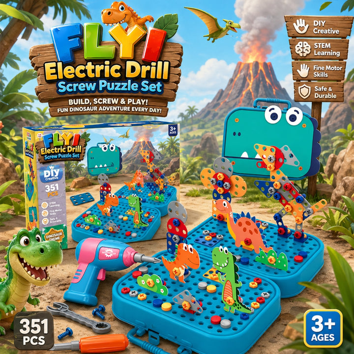 FLYI Electric Drill Screw Puzzle Set