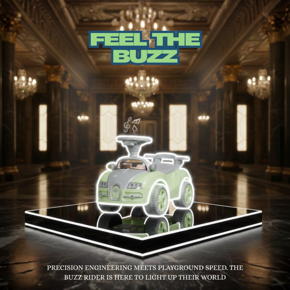 Flyi Buzz Rider for kids with light & music (Non Battery operated Ride On)