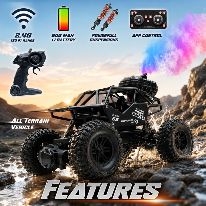 ROCK MASTER 2.4G RC Off-Road Spray Car