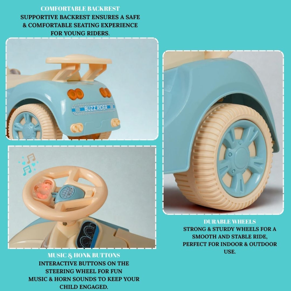 Flyi Buzz Rider for kids with light & music (Non Battery operated Ride On)