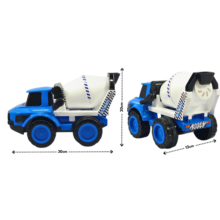Flyi Cement Mixer Truck Toy with Pull Back Action