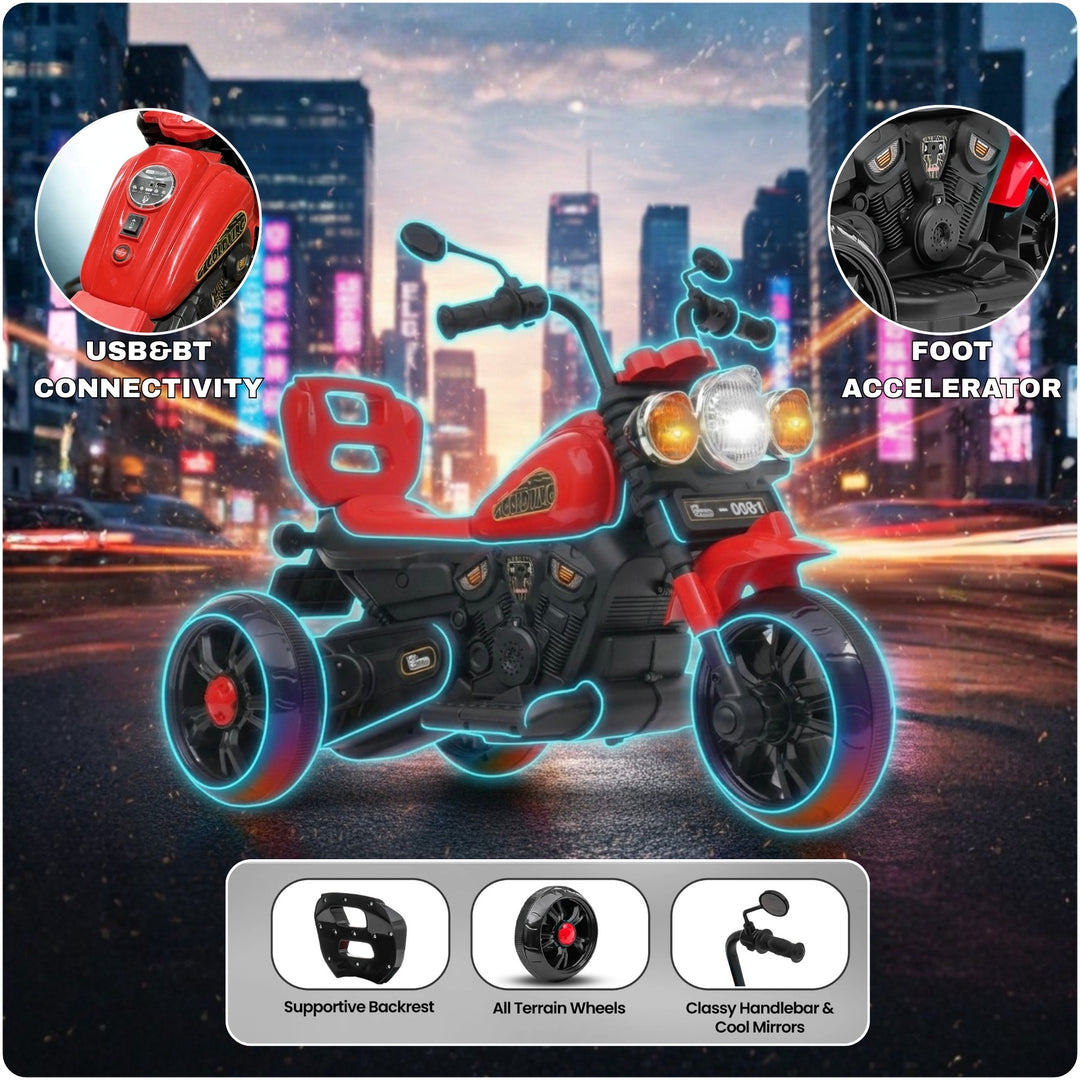 Flyi EV GoldVing Kids Electric Ride-On Bike (RED)