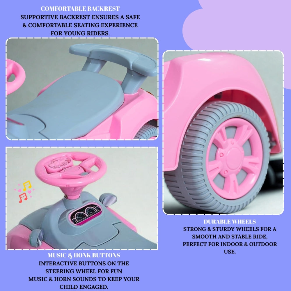 Flyi Buzz Rider for kids with light & music (Non Battery operated Ride On)