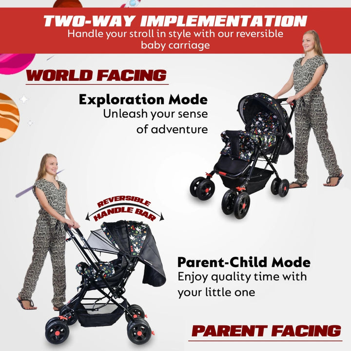 Flyi Premium Baby Stroller & Pram | 0-3 Years | All-Terrain Safety & Comfort