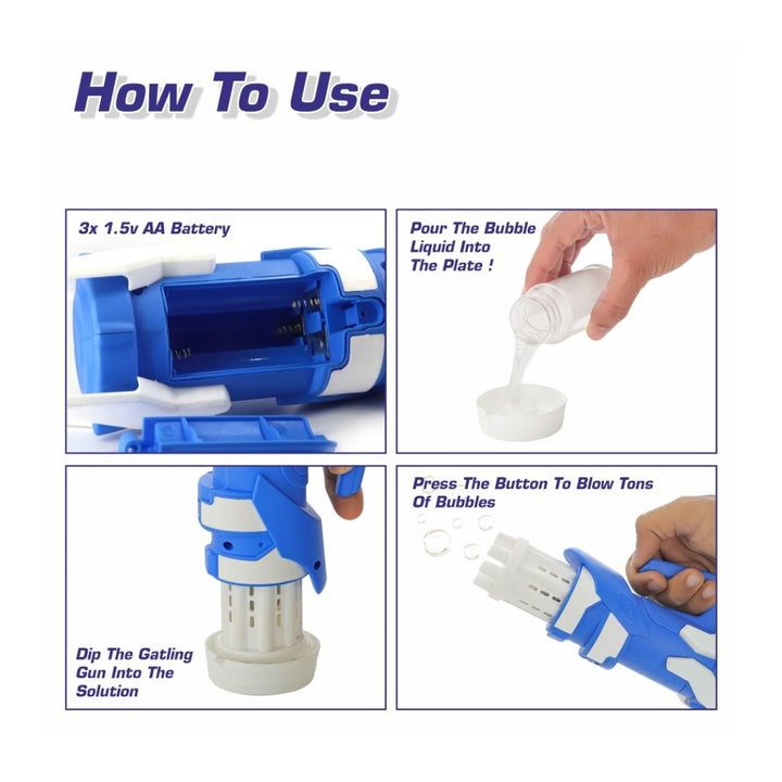 Flyi Gatling Bubble Gun