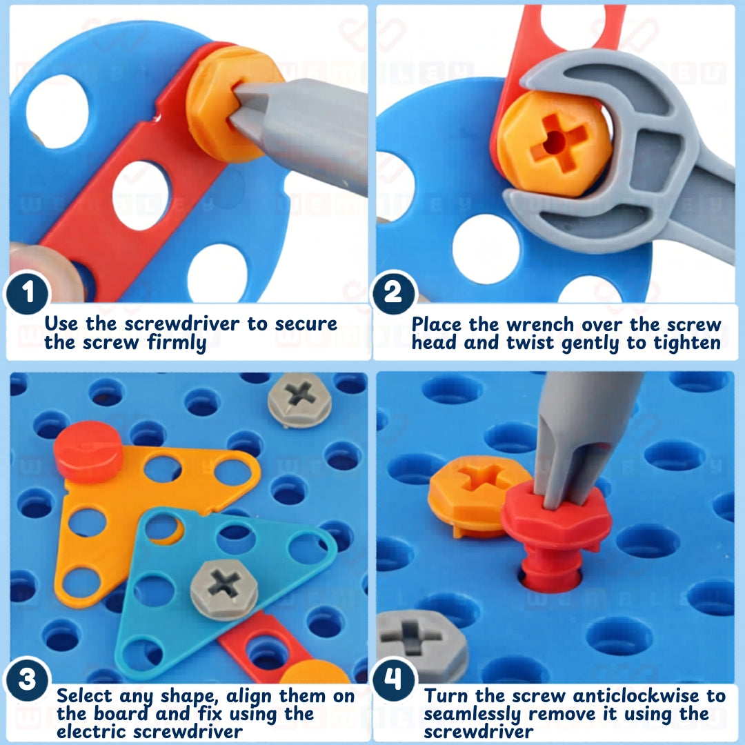 FLYI Electric Drill Screw Puzzle Set