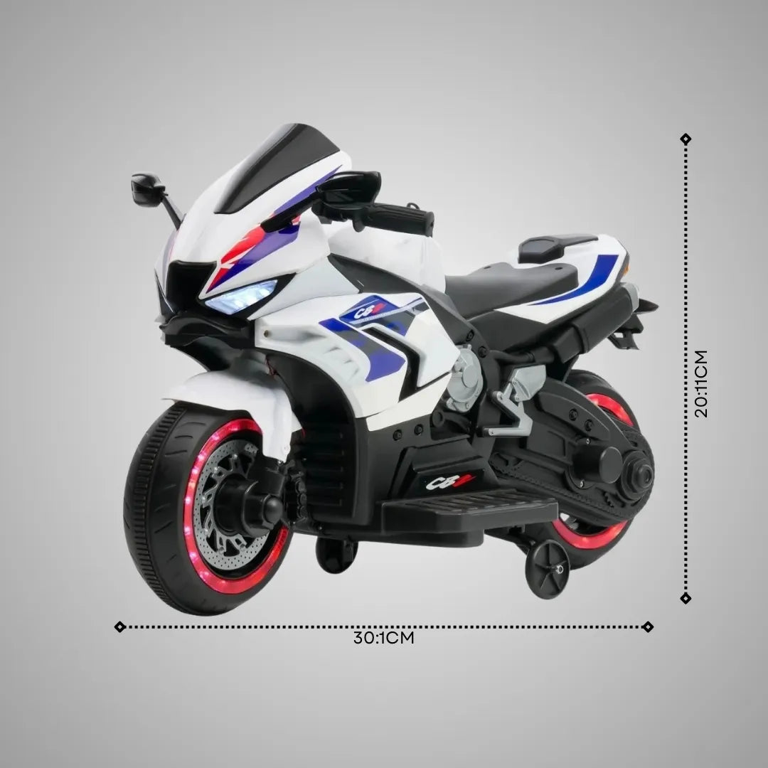 Flyi Ev Cbz 12V Kids Electric Ride On Bike [WHITE]