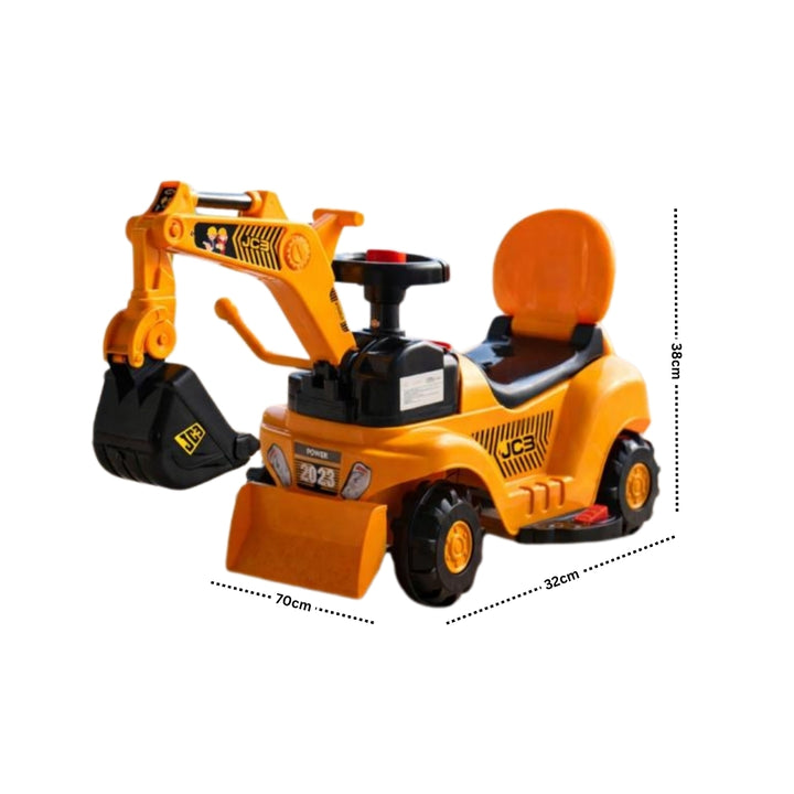FLYI Mega EV JCB – Ride-On Excavator for Kids