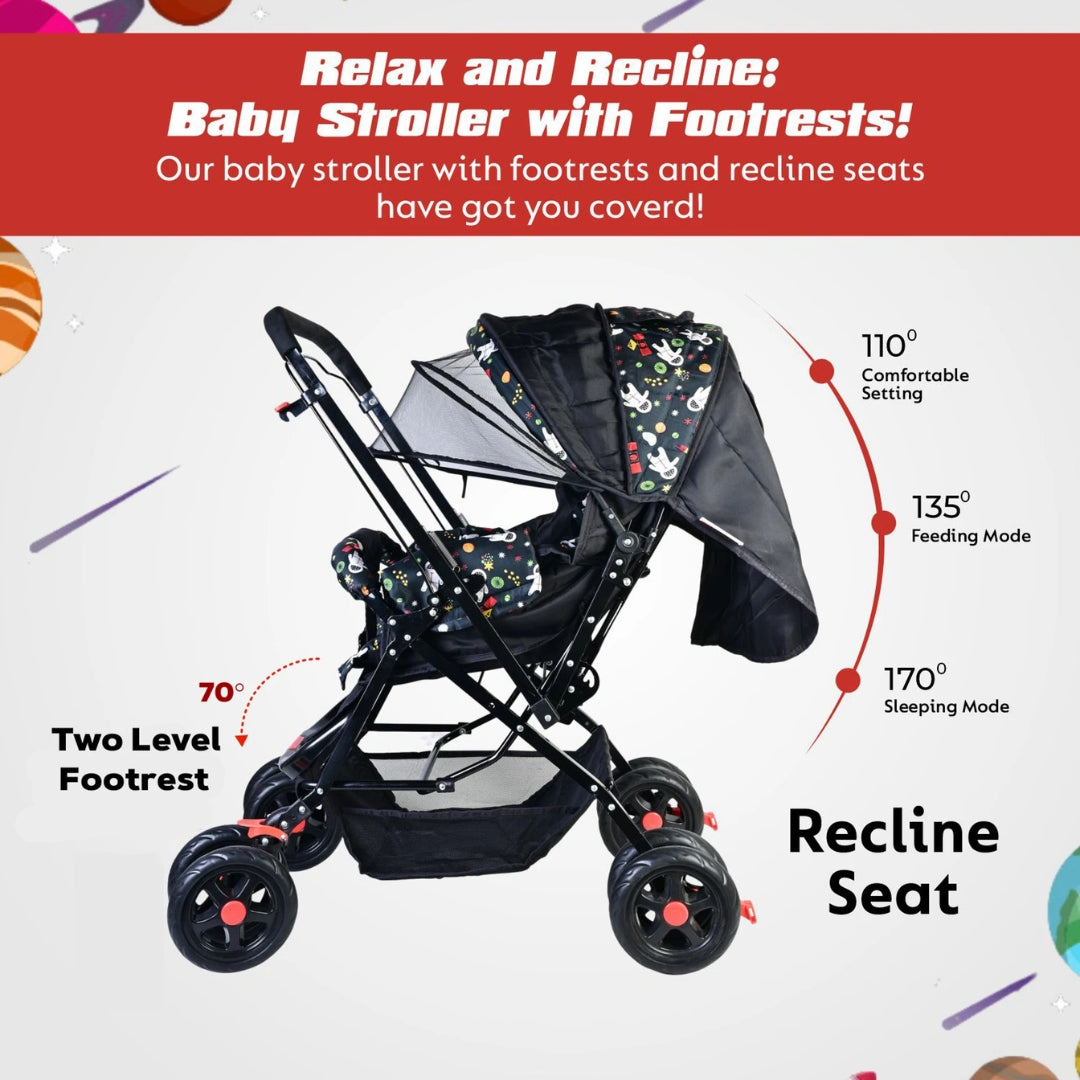 Flyi Premium Baby Stroller & Pram | 0-3 Years | All-Terrain Safety & Comfort