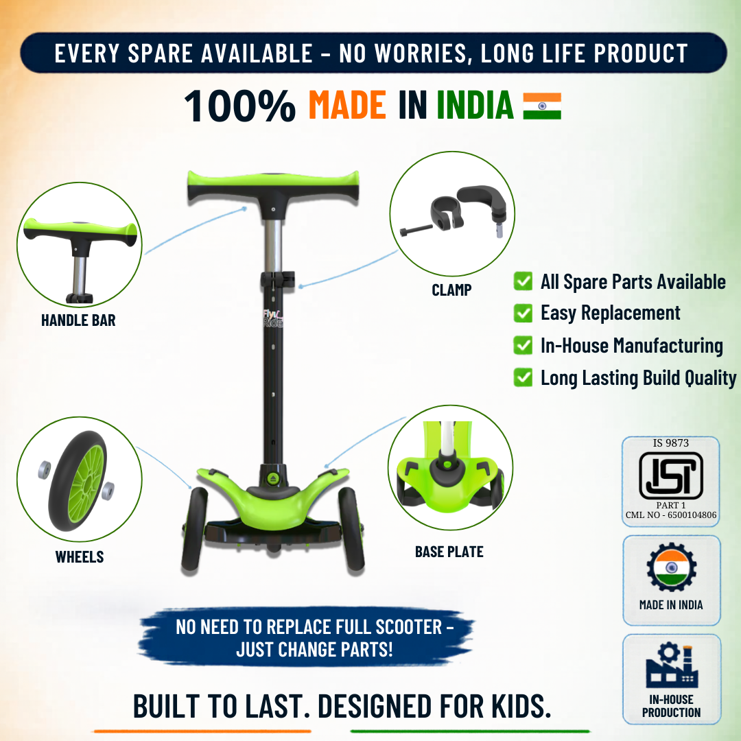 FLYI 3 Wheel Kick Scooter for Kids Balancing Skills (3+ Years)