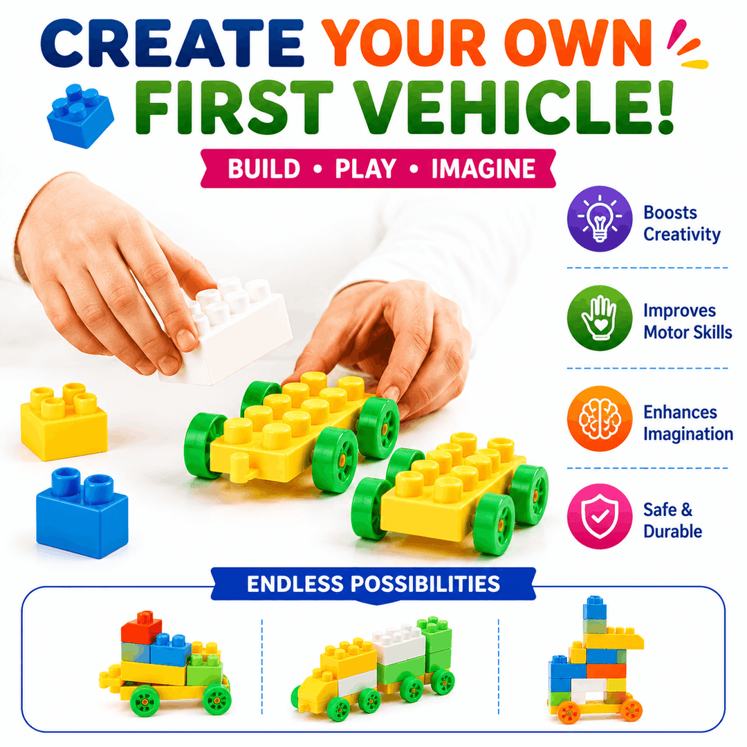 80-Piece Building Blocks for Kids – Creative Construction Toy | FLYI