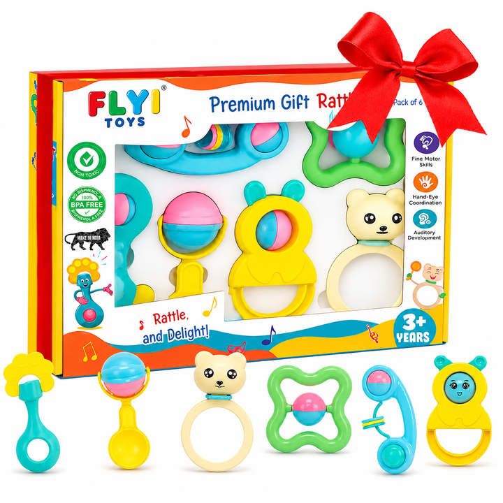 6-Piece Gift Rattle Set