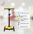 FLYI Kids Scooter (Yellow) - Multi-Level Height Adjustment, Wide Brakes, Lightweight.