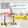 FLYI Kids Scooter (Yellow) - Multi-Level Height Adjustment, Wide Brakes, Lightweight.
