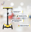 FLYI Kids Scooter (Yellow) - Multi-Level Height Adjustment, Wide Brakes, Lightweight.