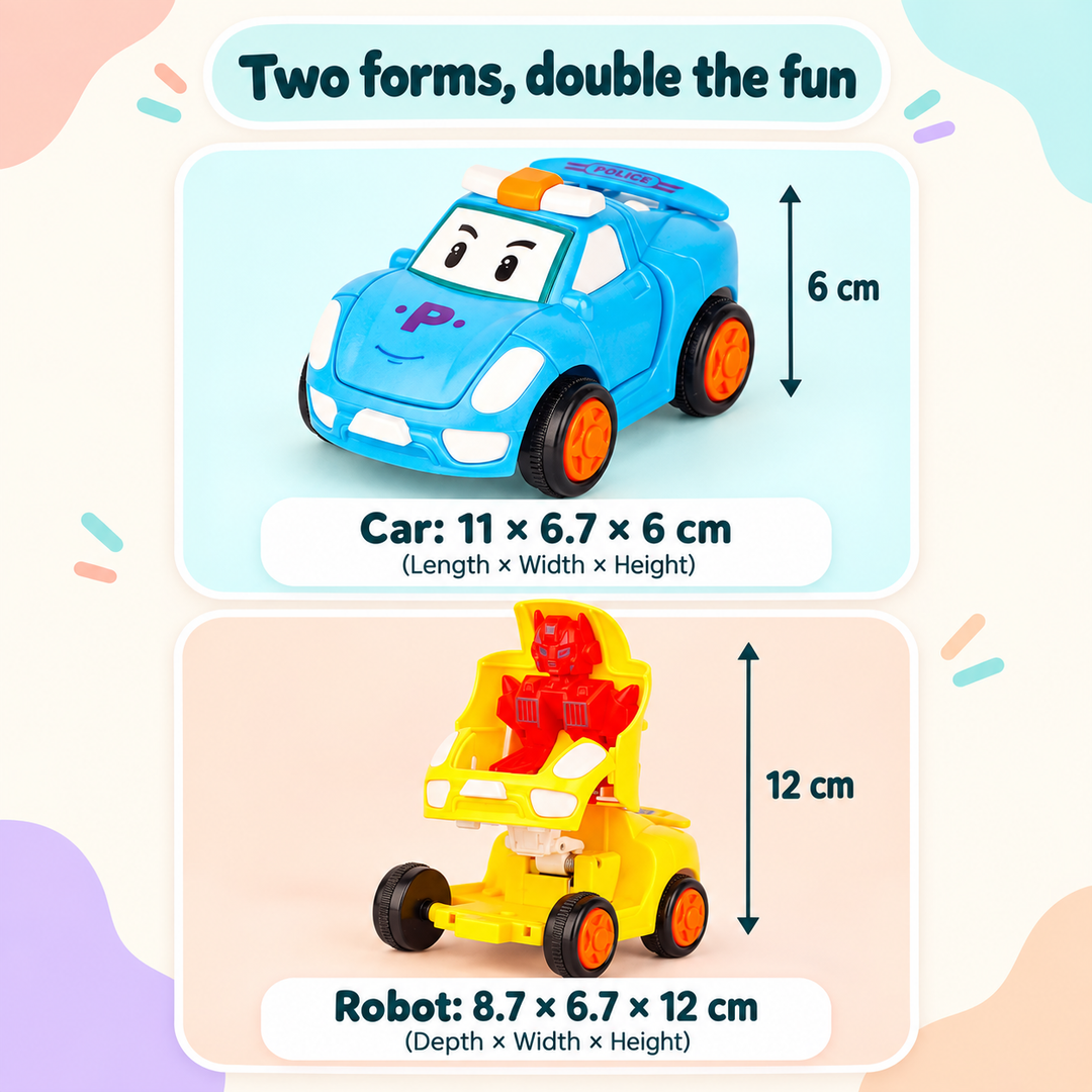 Cartoon Transforming Car Toy | FLYI