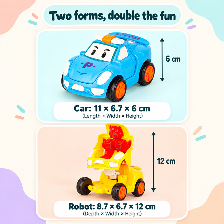 Cartoon Transforming Car Toy | FLYI