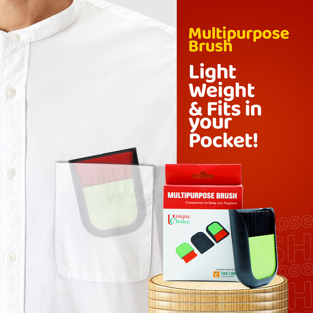 FLYI Multipurpose Brush - Scratch Safe, Compact Design and Versatile Cleaning