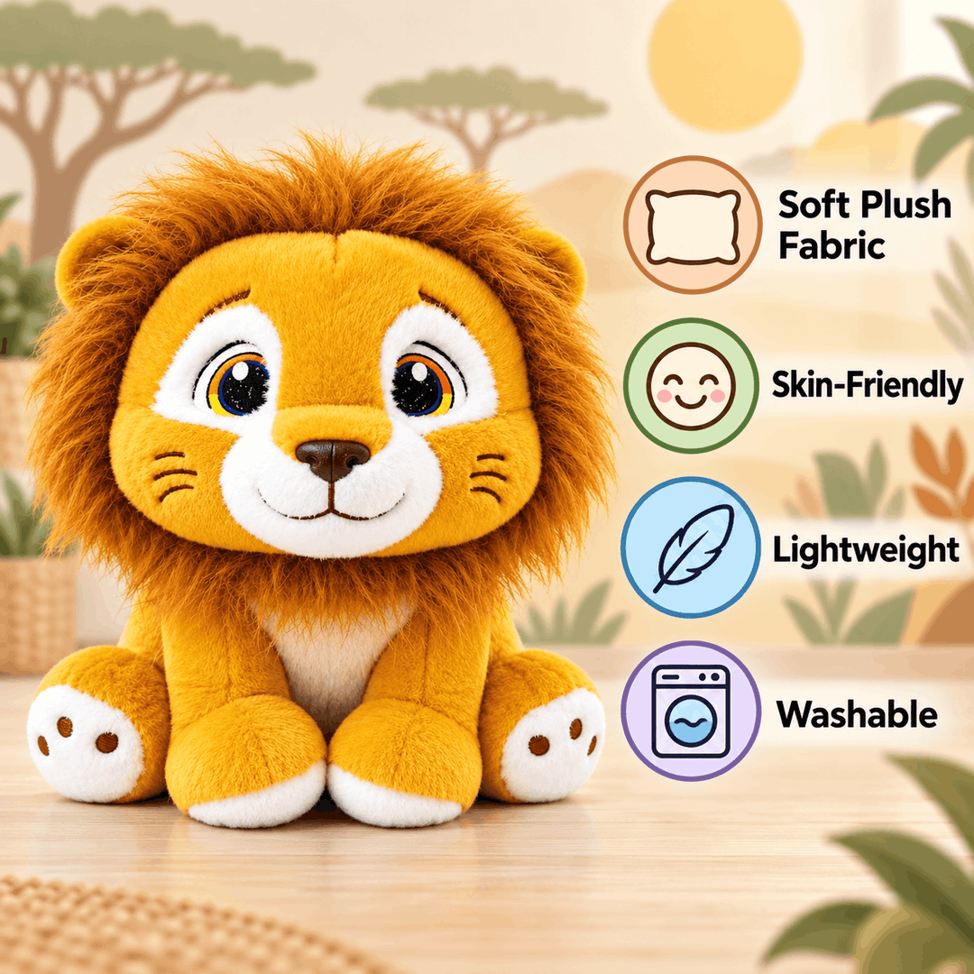 Lion Soft Plush Toy for Kids | FLYI