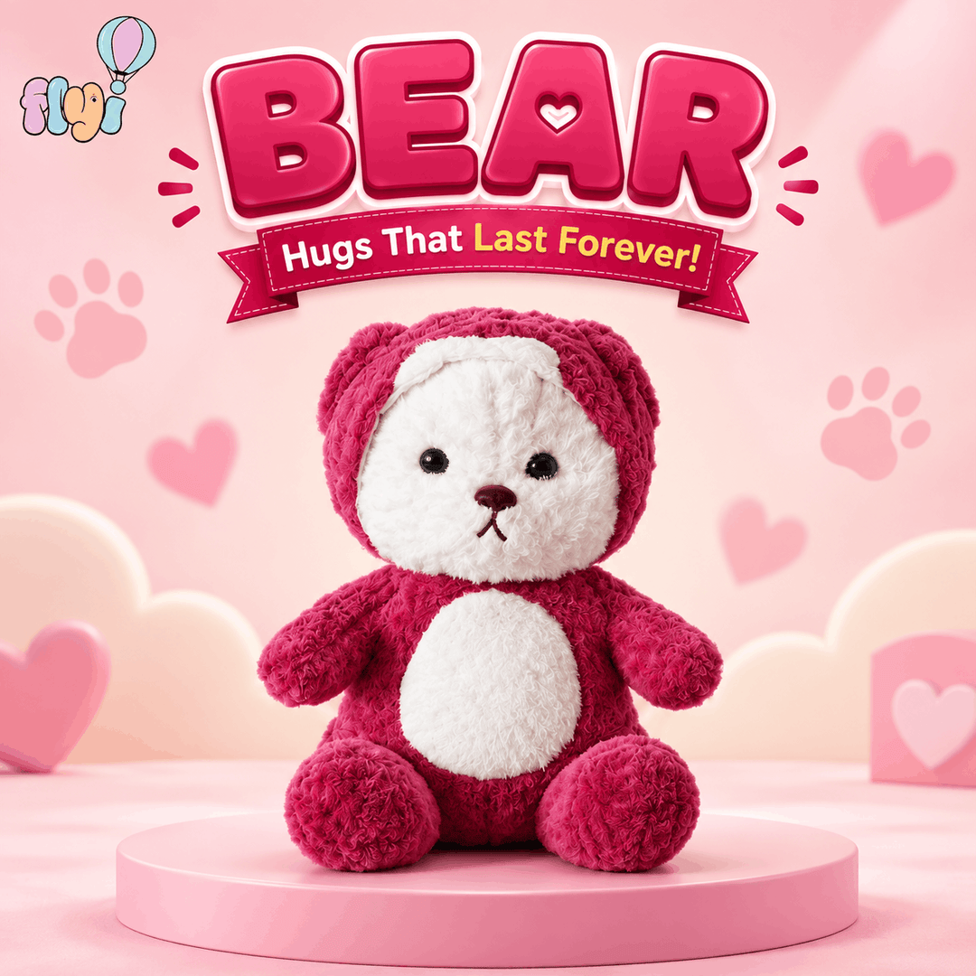 Bear Soft Plush Toy for Kids | FLYI