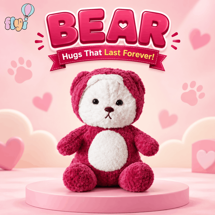 Bear Soft Plush Toy for Kids | FLYI