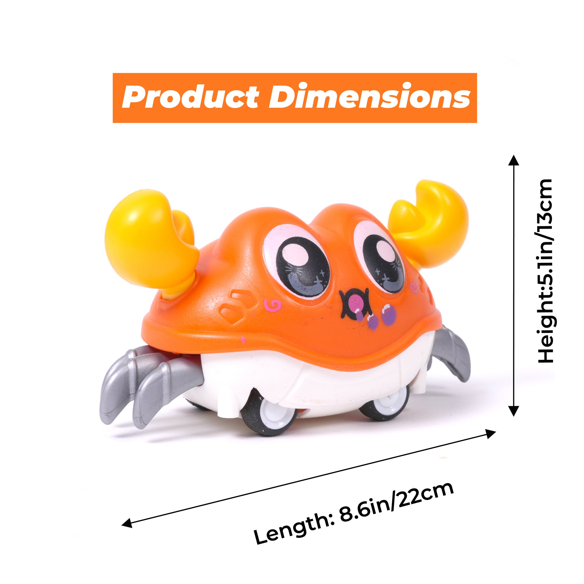 FLYI Fun Moving & Crawler Crab Toy for Kids(1.5 to 4 Years)