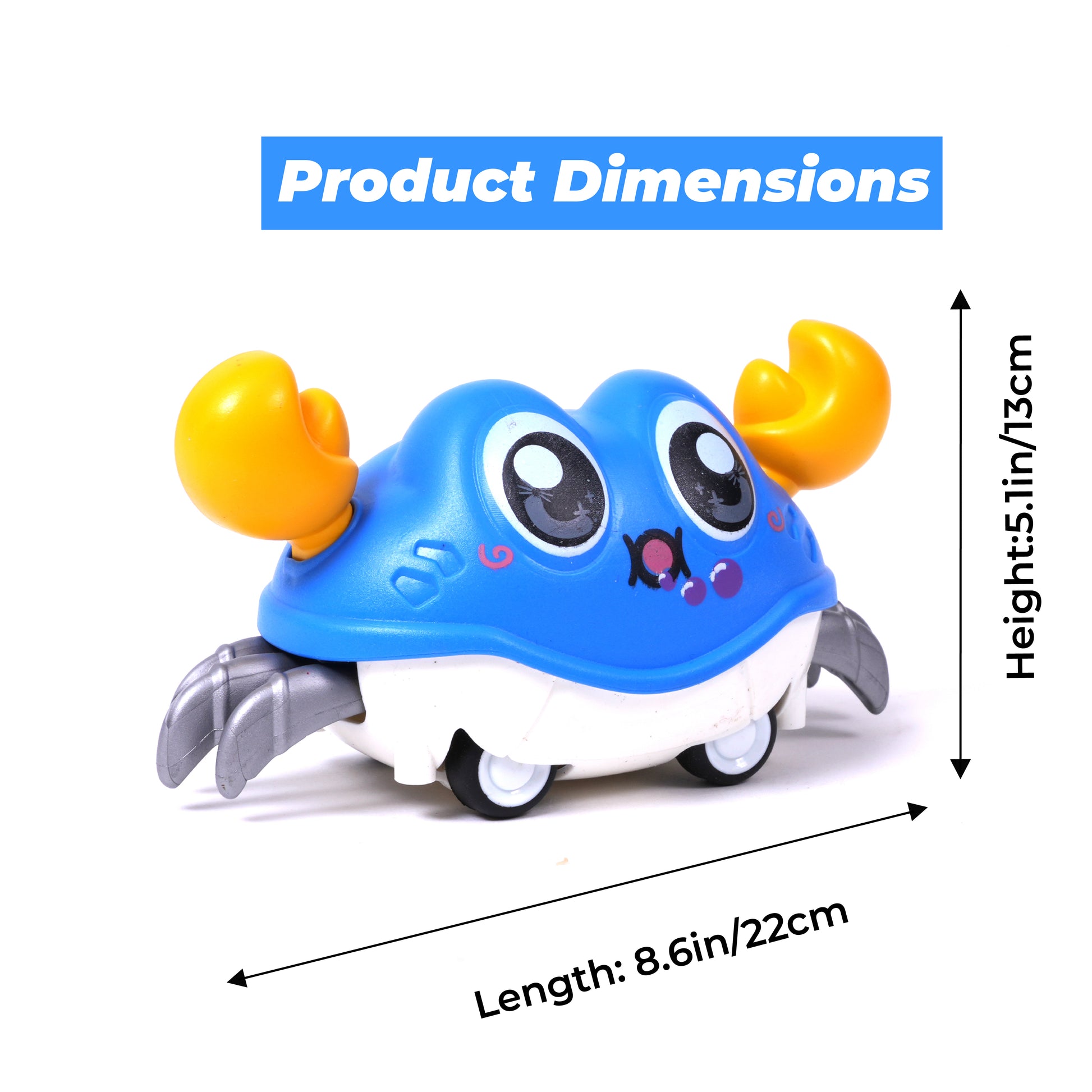 FLYI Fun Moving & Crawler Crab Toy for Kids(1.5 to 4 Years)