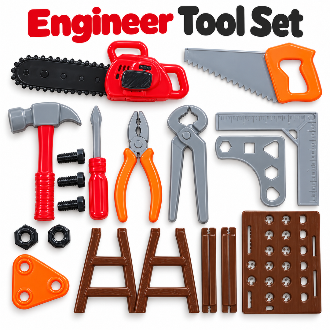 Engineer Tool Set for Kids – Pretend Play Tools