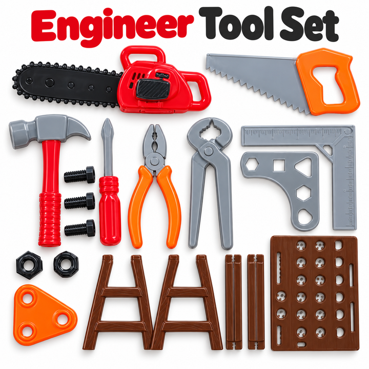 Engineer Tool Set for Kids – Pretend Play Tools