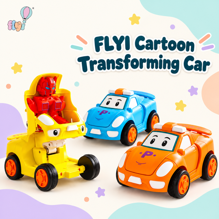 Cartoon Transforming Car Toy | FLYI