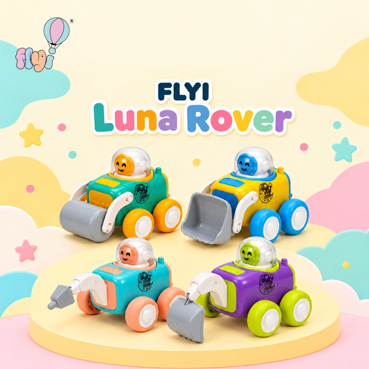 Luna Rover Press & Go Space Vehicle Toy | FLYI