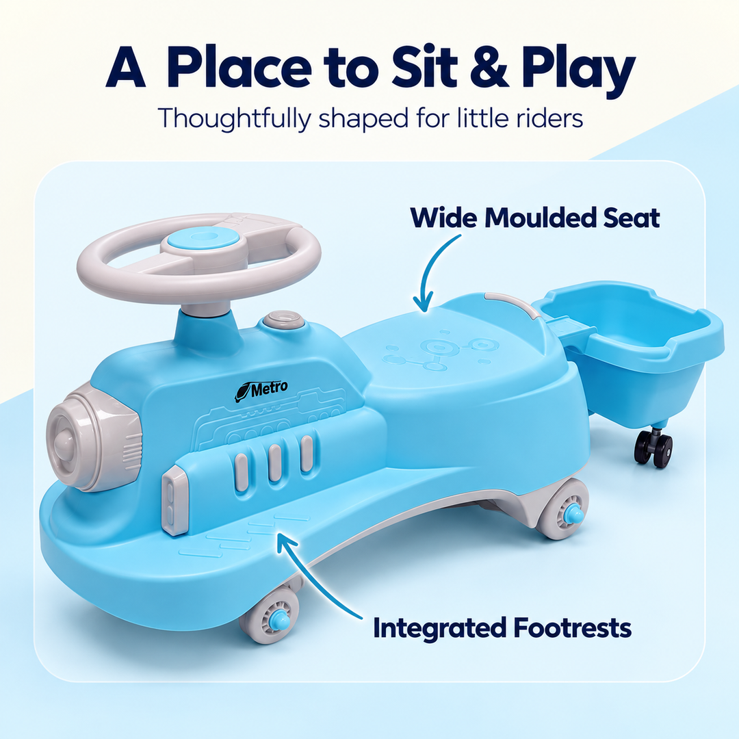 Metro Swing Car with Trolley for Kids | FLYI