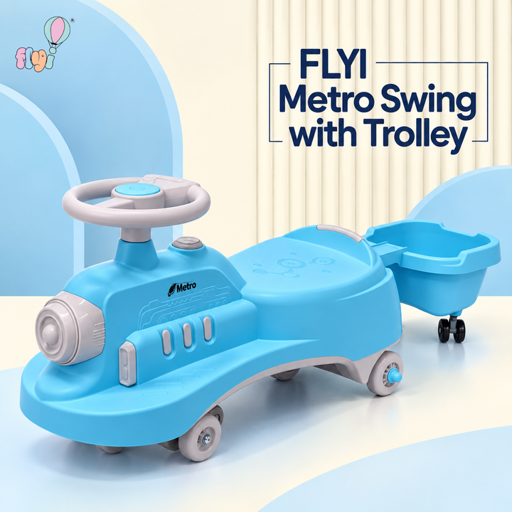 Metro Swing Car with Trolley for Kids | FLYI
