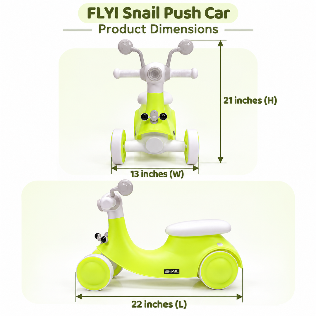 Snail Push Car for Kids | FLYI