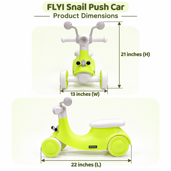 Snail Push Car for Kids | FLYI